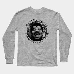 Wesley Willis /// Retro Style Fan Art Design Long Sleeve T-Shirt